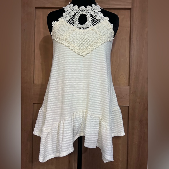 Maurices Tops - Maurices Cream Lace Halter Blouse